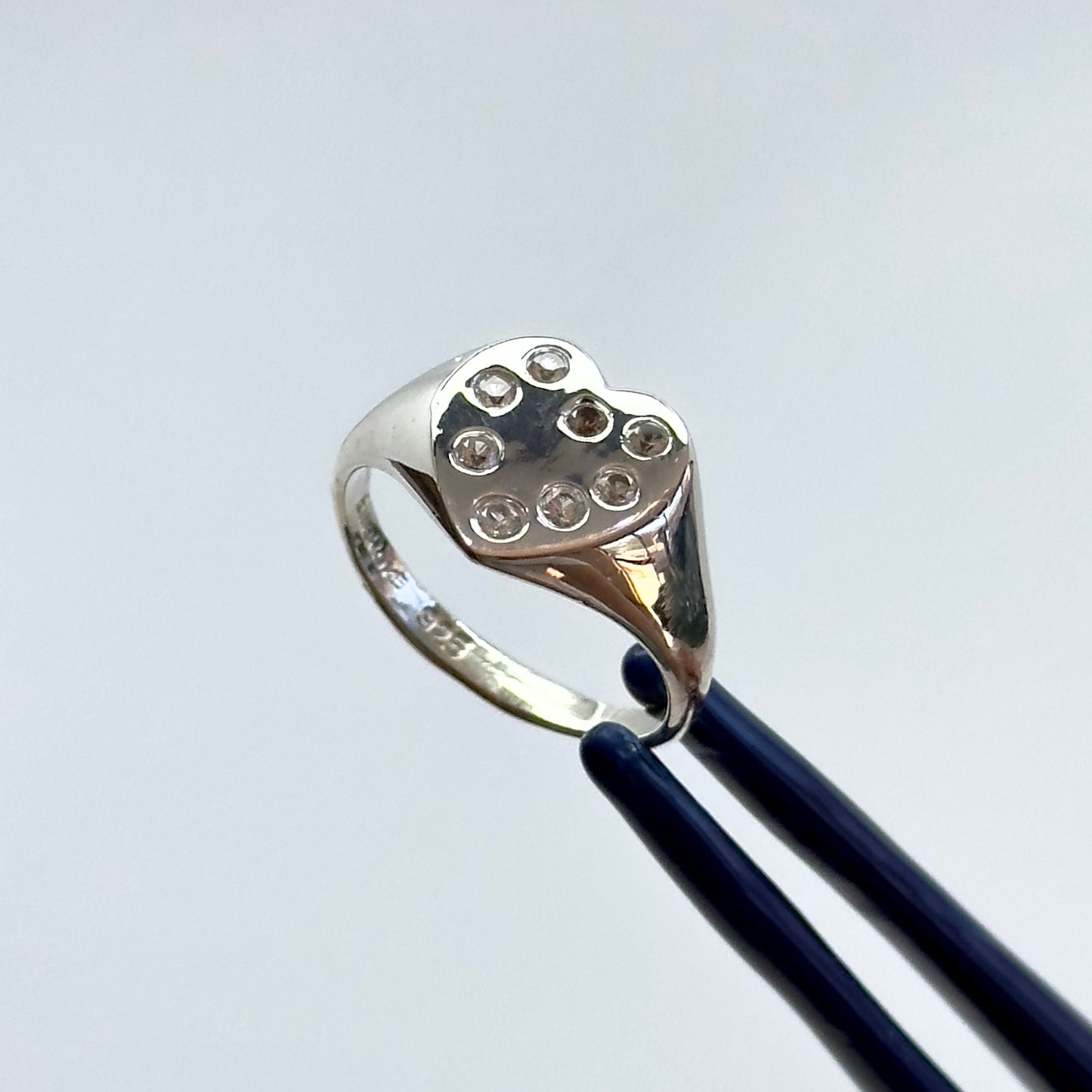 Heart Signet with Sapphires